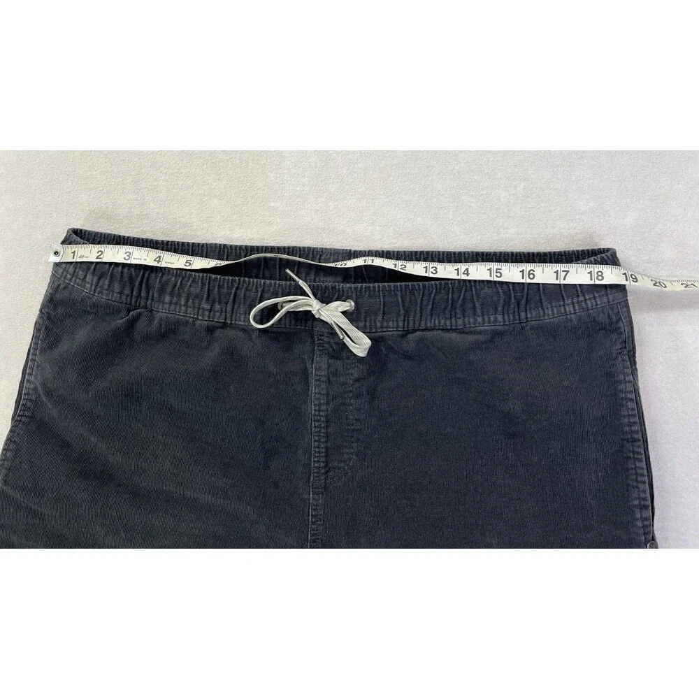 Vuori Optimist Cordoroy Shorts Mens Size 2XL V385 Charcoal Drawstring 8”